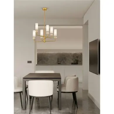 Suspension FILOMENA 6x5W G9 Pierre, opale NOVA LUCE 9019787