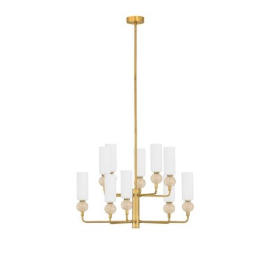 Suspension FILOMENA 10x5W G9 Pierre, opale  9019788