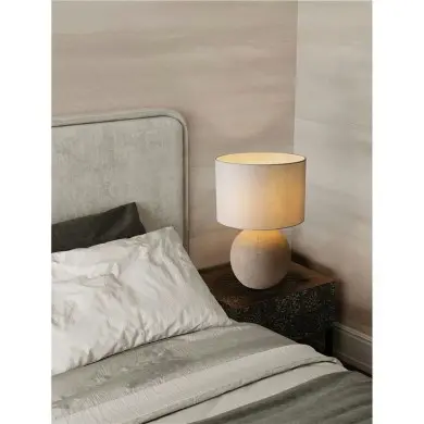 Lampe NAGOMI 12W E27 Céramique beige vieilli NOVA LUCE 9001068