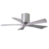 Ventilateur de Plafond Irene-5H 106cm Nickel Bois vieilli ATLAS FAN IR5H-BN-BW-42