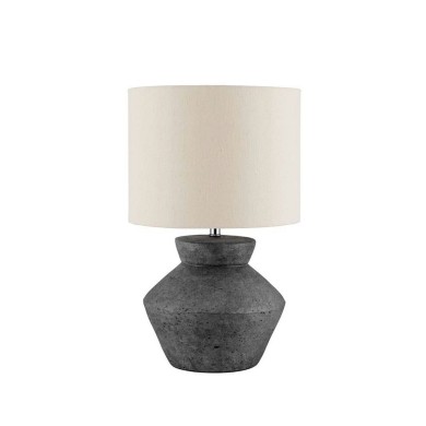 Lampe PLUMAGE 12W E27 Céramique anthracite  9001069
