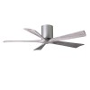 Ventilateur de Plafond Irene-5H 132cm Nickel Bois vieilli ATLAS FAN IR5H-BN-BW-52