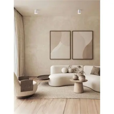 Plafonnier AKU 10W GU10 Blanc NOVA LUCE 9919110