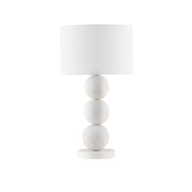 Lampe CHAMOIS 12W E27 Pierre blanche  9001066