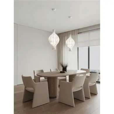 Suspension SEDA 12W E27 Naturel H230 NOVA LUCE 9620176