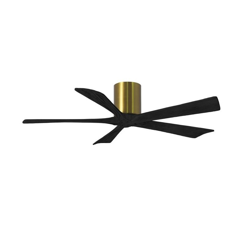Ventilateur de Plafond Irene-5H 132cm Laiton Noir MAT_IR5H-BRBR-BK-52 IR5H-BRBR-BK-52 Ventilateur de Plafond Irene-5H 132cm Laiton Noir ATLAS FAN IR5H-BRBR-BK-52