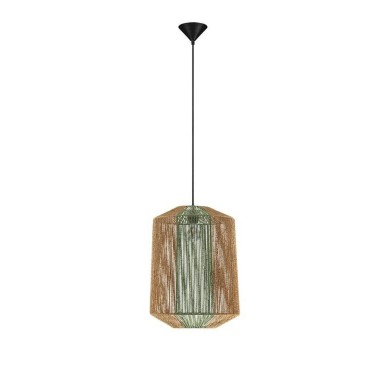 Suspension DENA 12W E27 Naturel, vert H255  9586602