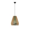 Suspension DENA 12W E27 Naturel, vert H260  9586603