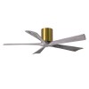 Ventilateur de Plafond Irene-5H 132cm Laiton Bois vieilli ATLAS FAN IR5H-BRBR-BW-52