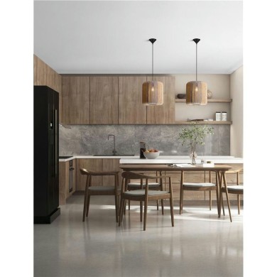 Suspension ABBY 12W E27 Naturel, bleu, jaune  9586604