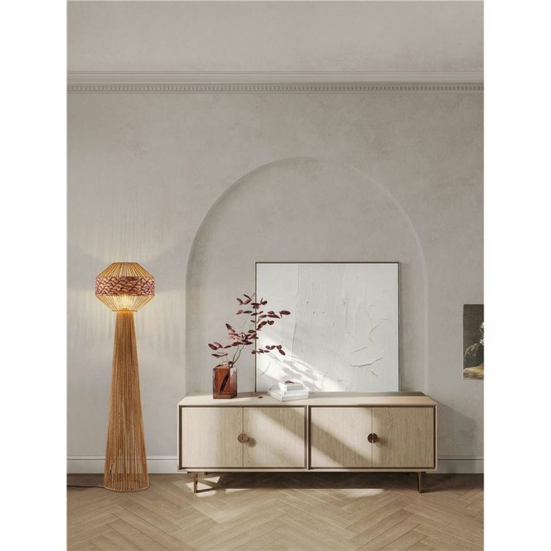 Lampadaire MAPI 12W E27 Naturel, rouge  9586607