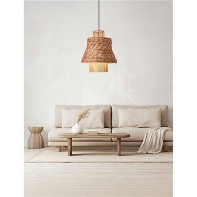 Suspension MANDE 12W E27 Naturel, orange  9586610