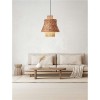 Suspension MANDE 12W E27 Naturel, orange  9586610