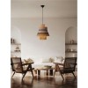 Suspension MANDE 12W E27 Naturel, bleu, noir  9586608