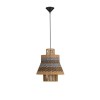 Suspension MANDE 12W E27 Naturel, bleu, noir  9586608
