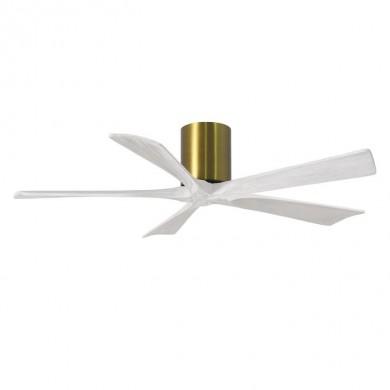 Ventilateur de Plafond Irene-5H 132cm Laiton Blanc ATLAS FAN IR5H-BRBR-MWH-52