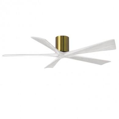 Ventilateur de Plafond Irene-5H 152cm Laiton Blanc ATLAS FAN IR5H-BRBR-MWH-60