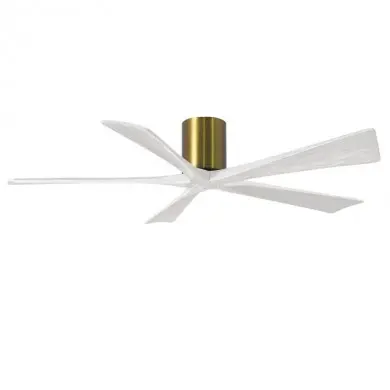 Ventilateur de Plafond Irene-5H 152cm Laiton Blanc ATLAS FAN IR5H-BRBR-MWH-60