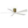 Ventilateur de Plafond Irene-5H 152cm Laiton Blanc ATLAS FAN IR5H-BRBR-MWH-60