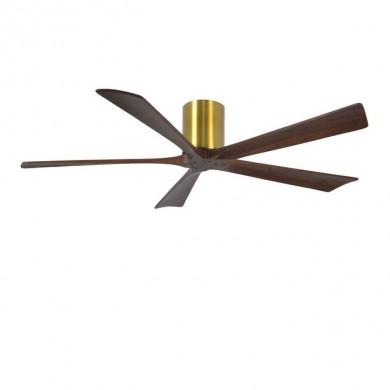 Ventilateur de Plafond Irene-5H 152cm Laiton Noyer ATLAS FAN IR5H-BRBR-WA-60