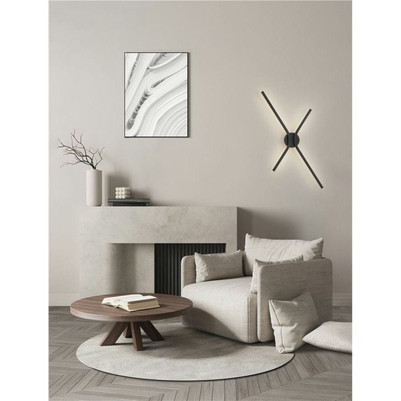 Applique AKRO 16W LED Noir  9088118