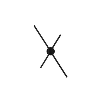 Applique AKRO 16W LED Noir  9088118