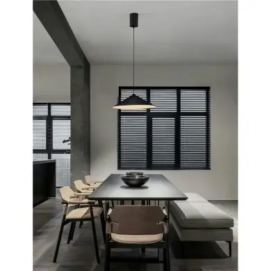 Suspension LUI 12W LED Noir NOVA LUCE 9060253