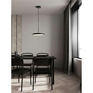 Suspension OPHELIA 27W LED Noir, bois plaqué  9695320