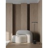 Lampadaire OPHELIA 27W LED Noir, bois plaqué  9695324