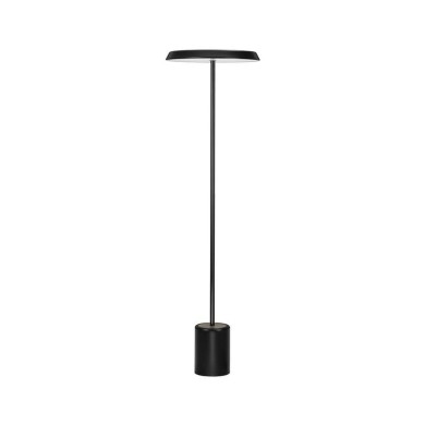 Lampadaire OPHELIA 27W LED Noir, bois plaqué  9695324