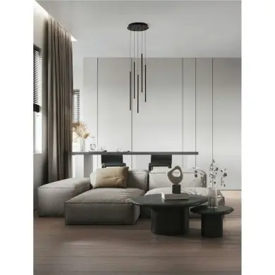 Suspension STILVI 15W LED Noir NOVA LUCE 9232152