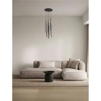 Suspension STILVI 41W LED Noir NOVA LUCE 9232153