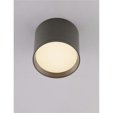 Plafonnier ZIAZA 10W LED Nickel noir  9695167