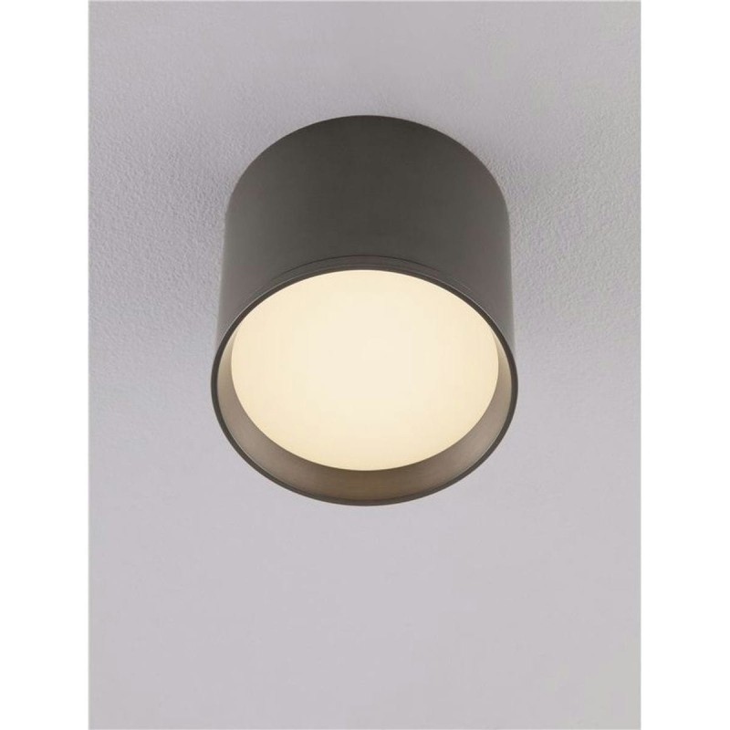 Plafonnier ZIAZA 10W LED Nickel noir  9695167