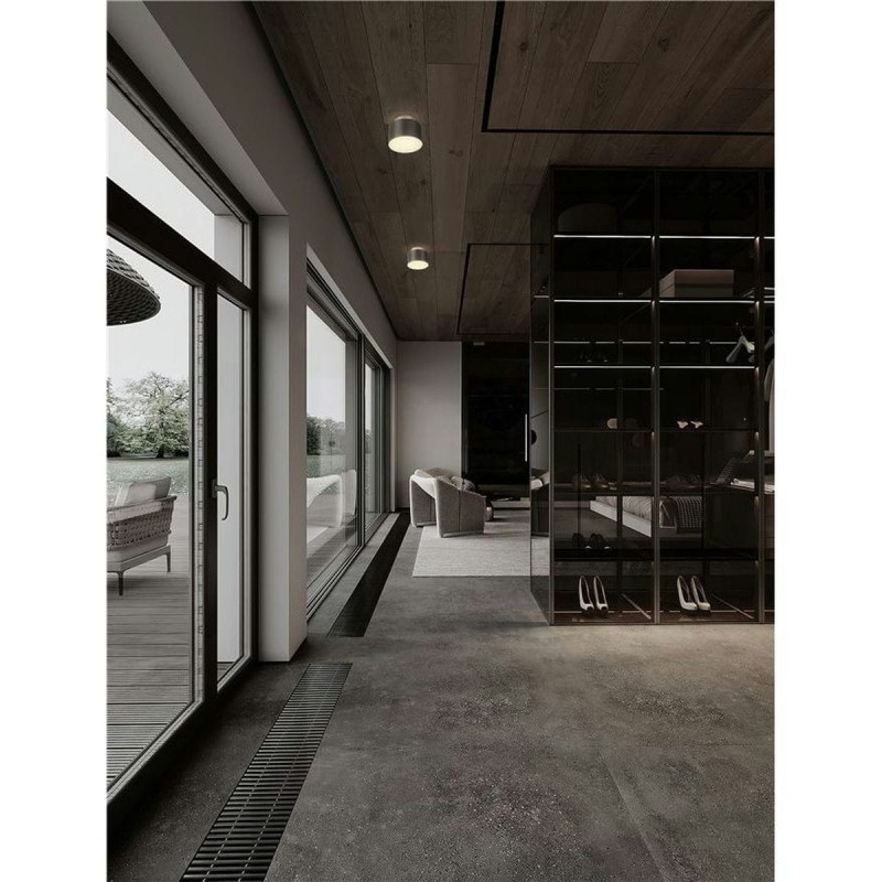 Plafonnier OZEN 16W LED Nickel noir  9695171