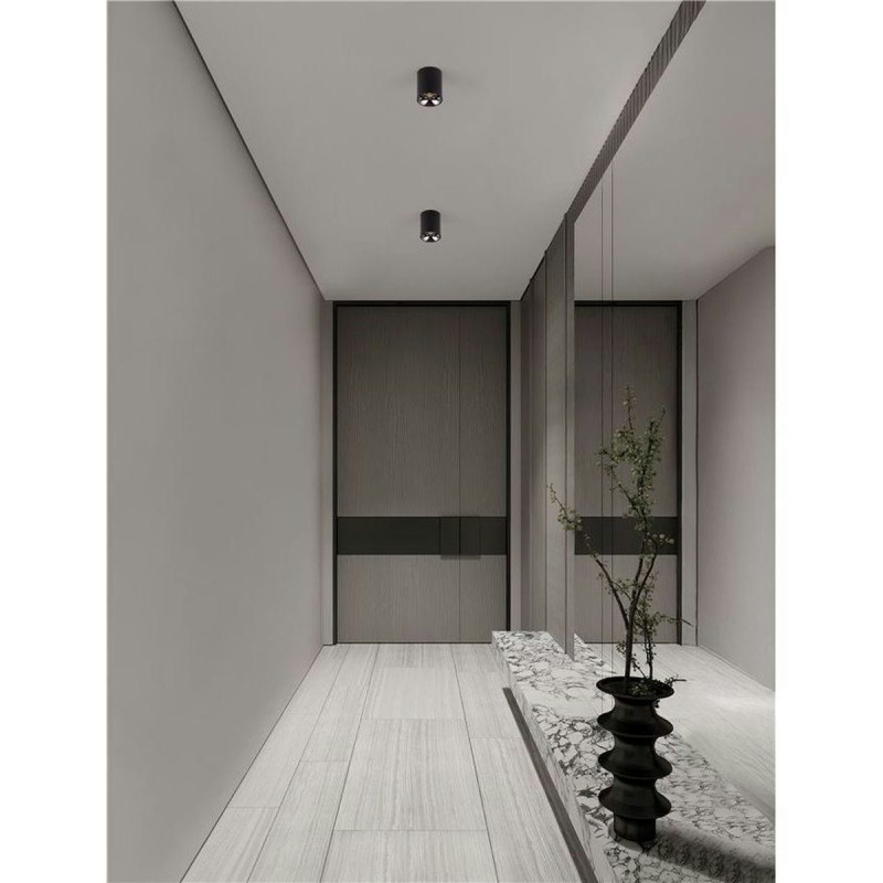 Plafonnier ANETO 10W LED Noir  9695151
