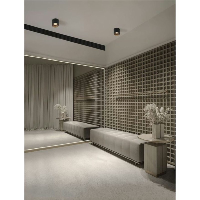 Plafonnier ANELLO 16W LED Noir  9030772
