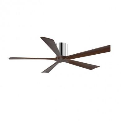 Ventilateur Plafond Irene-5H 152cm Chromé Poli Noyer ATLAS FAN IR5H-CR-WA-60