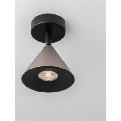 Plafonnier CONICO 10W GU10 Café oxydé NOVA LUCE 9011425