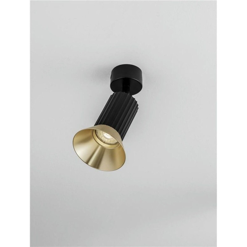 Plafonnier LUVIA 10W GU10 Or oxydé, noir H19,5 NL_9011440 9011440 Plafonnier LUVIA 10W GU10 Or oxydé, noir H19,5 NOVA LUCE 9011440