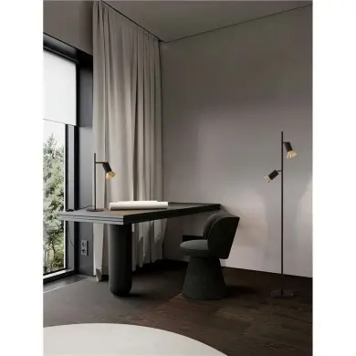 Lampe LUVIA 10W GU10 Or oxydé, noir NOVA LUCE 9011448