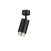 Plafonnier NESSI 10W GU10 Noir, or H18,8 NOVA LUCE 9011403