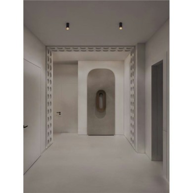 Plafonnier NESSI 10W GU10 Noir, or H11,8 NOVA LUCE 9011401