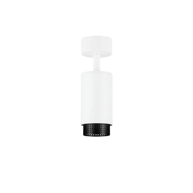 Plafonnier NESSI 10W GU10 Blanc, noir H18,8 NOVA LUCE 9011402
