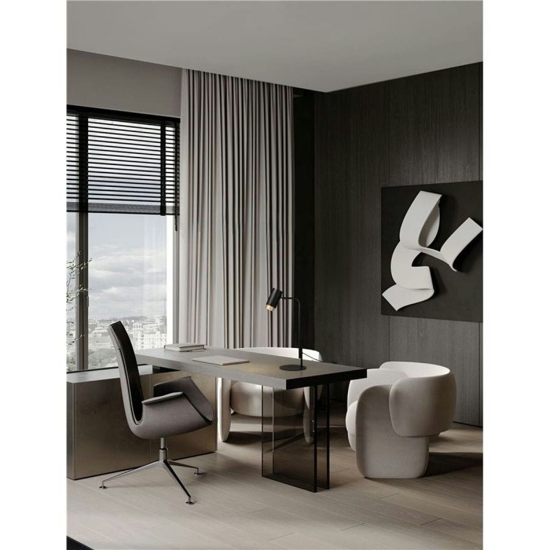 Lampe NESSI 10W GU10 Noir, or NOVA LUCE 9011409