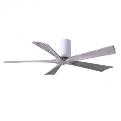 Ventilateur Plafond Irene-5H 132cm Blanc Bois vieilli ATLAS FAN IR5H-WH-BW-52