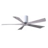 Ventilateur Plafond Irene-5H 132cm Blanc Bois vieilli ATLAS FAN IR5H-WH-BW-52