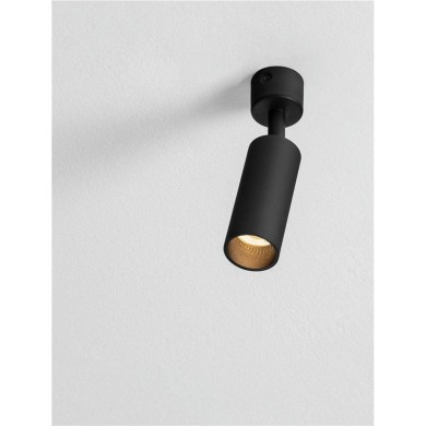 Plafonnier MOR 10W GU10 Noir H17 NOVA LUCE 9011456