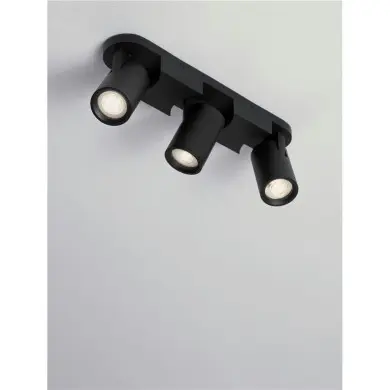 Plafonnier ESTO 3x10W GU10 Noir NOVA LUCE 9030783