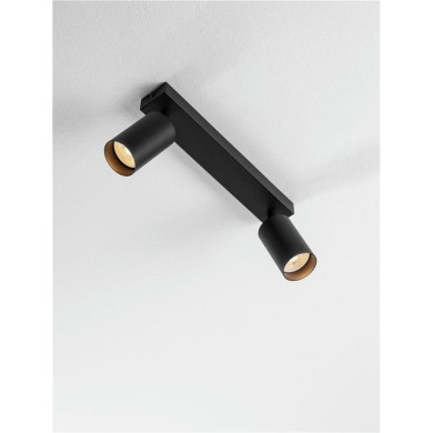 Plafonnier REIG 2x10W GU10 Noir  9011534